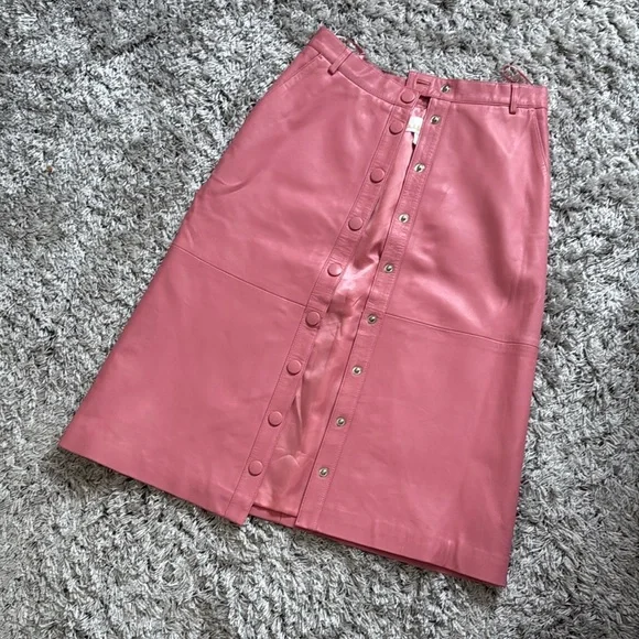 Pink Midi Pencil Skirt for Casual Resort Wear
